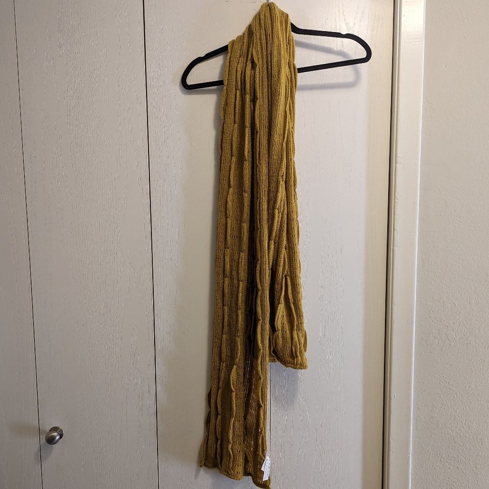 Anthropologie Mustard Yellow Scarf